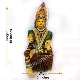 Varalakshmidevi  Idol Set (Maroon Colour)